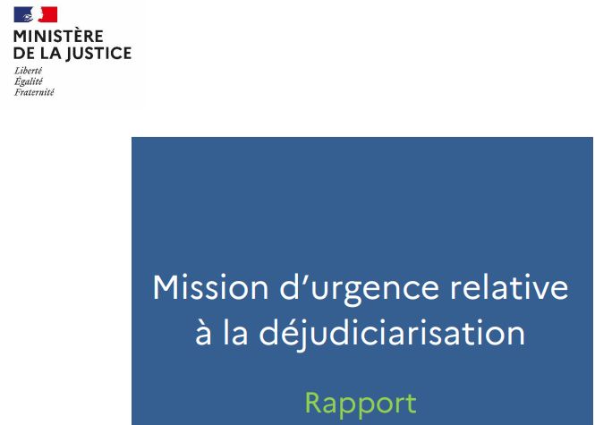 L'avenir de la justice - rapport de mars 2025